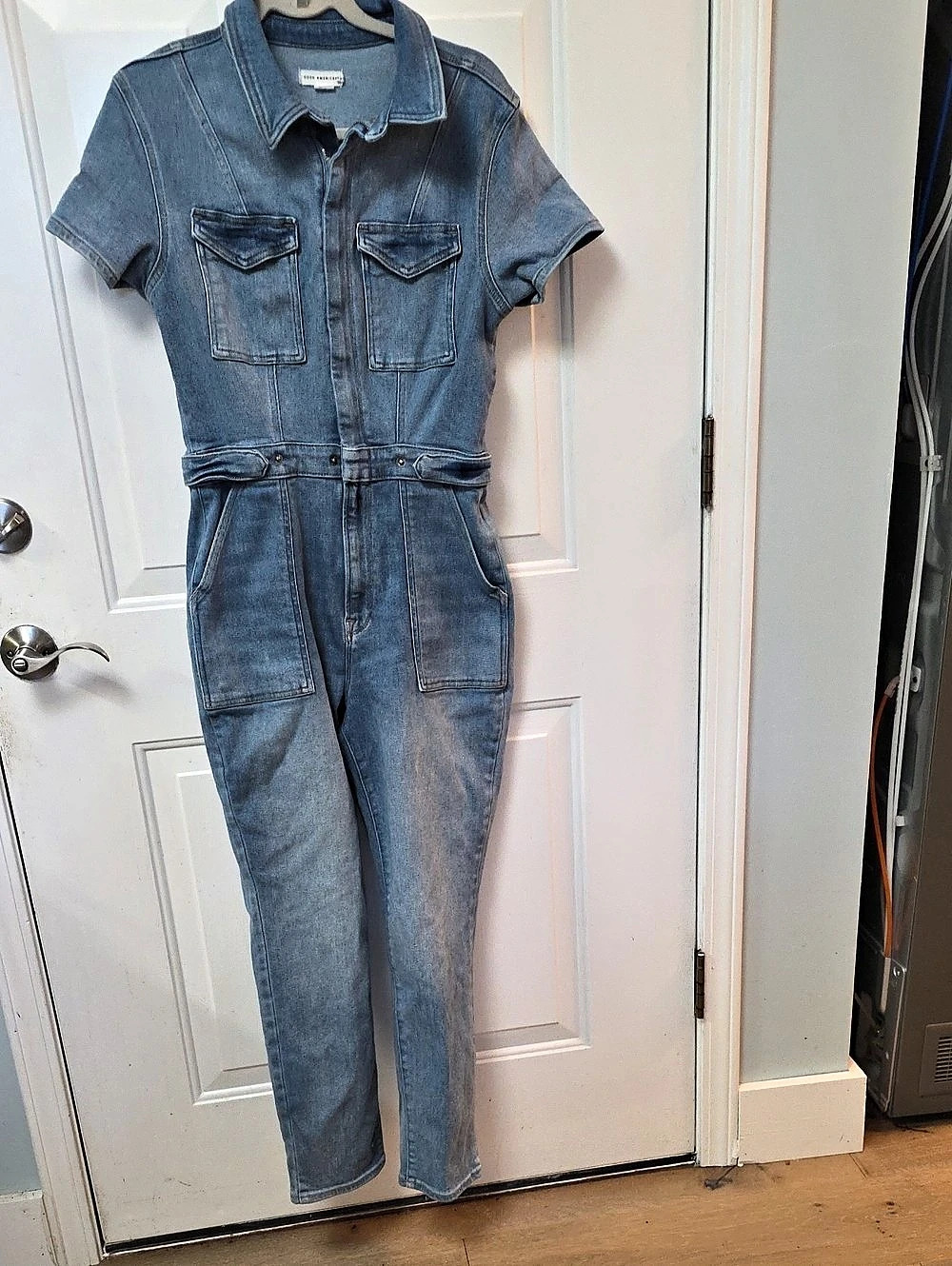 Good American Fit For Success Jumpsuit Denim Large